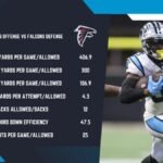 carolina panthers vs atlanta falcons match player stats​